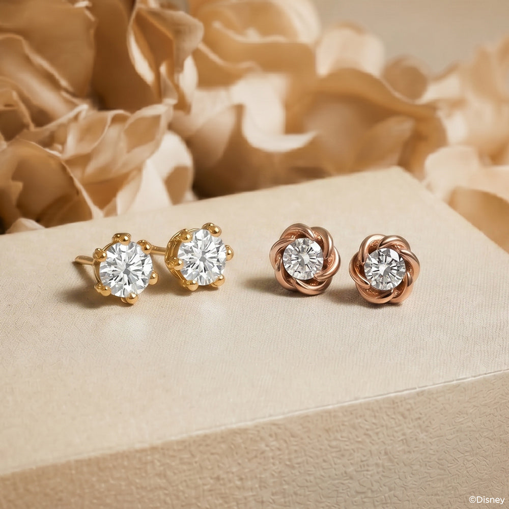 Enchanted Star Lab Grown Diamond Solitaire Earrings Mobile Banner