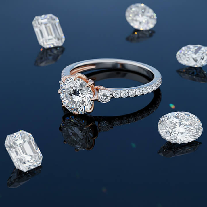 Lab Grown Diamond Engagement Rings Mobile Banner