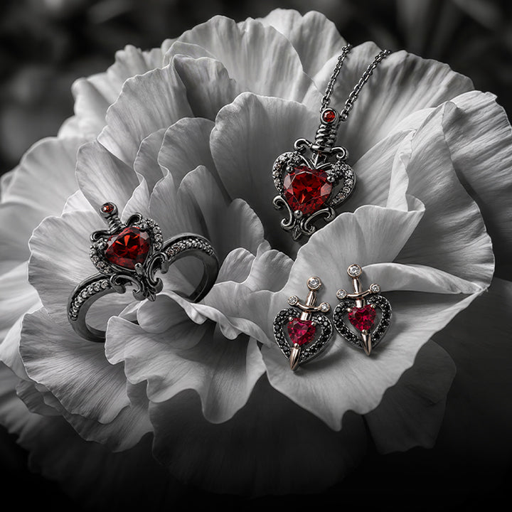 Explore diamond and gemstone earrings inspired by Disney's Evil Queen Mobile Banner