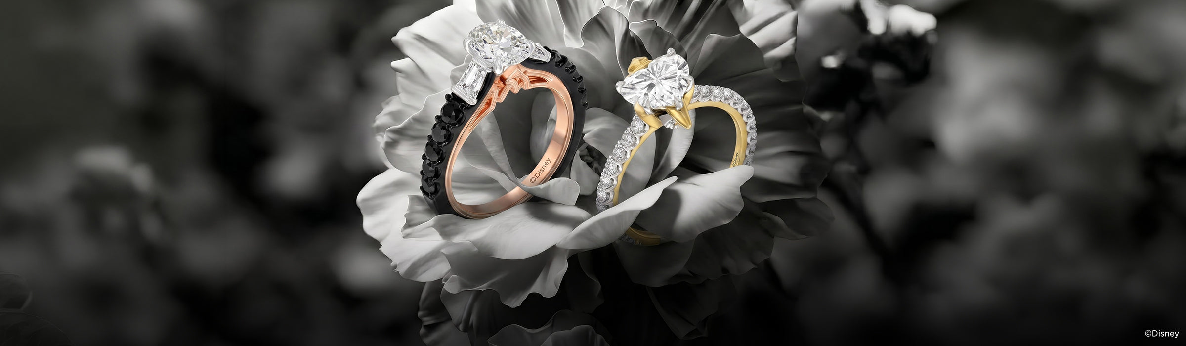 Disney's Evil Queen Inspired Lab Grown Diamond Engagement & Bridal Rings Desktop Banner