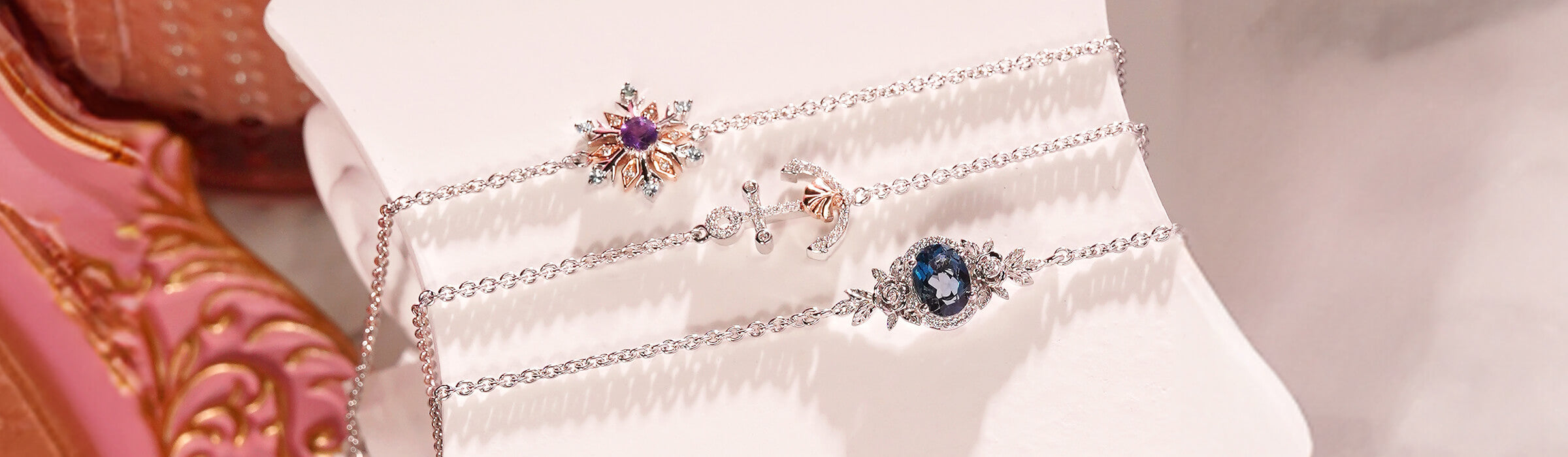 Diamond And Gemstone Bracelets Desktop Banner