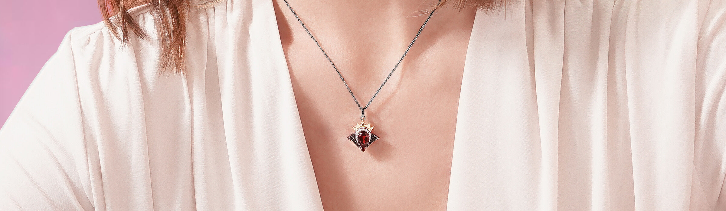 Black Rhodium Diamond Pendants & Necklaces Desktop Banner