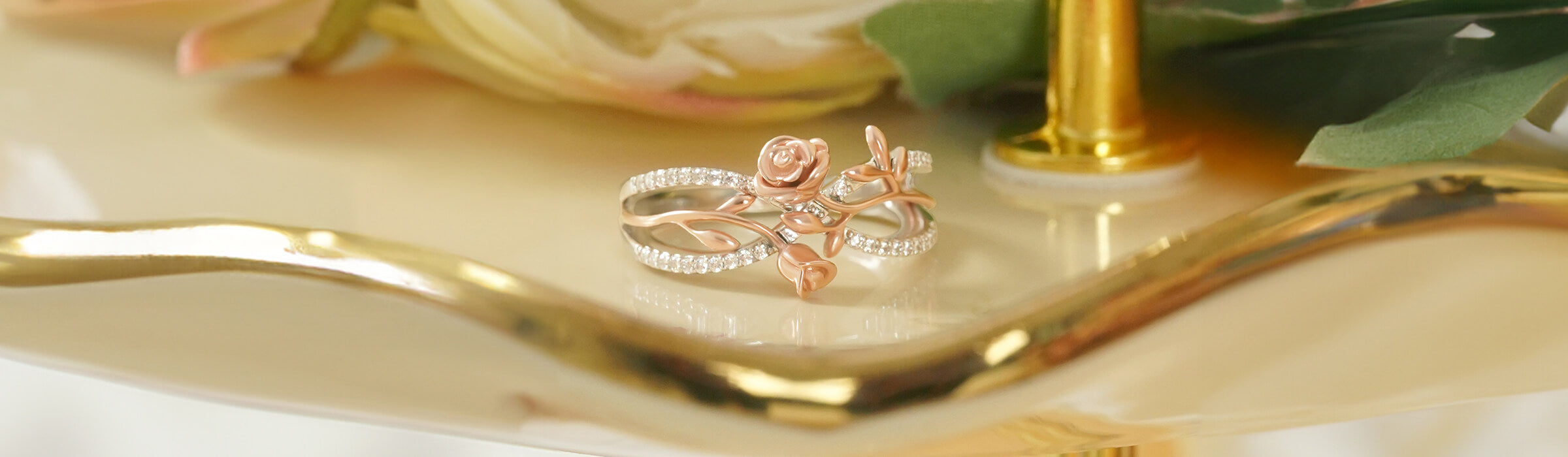 Diamond And Gemstone Rings Desktop Banner