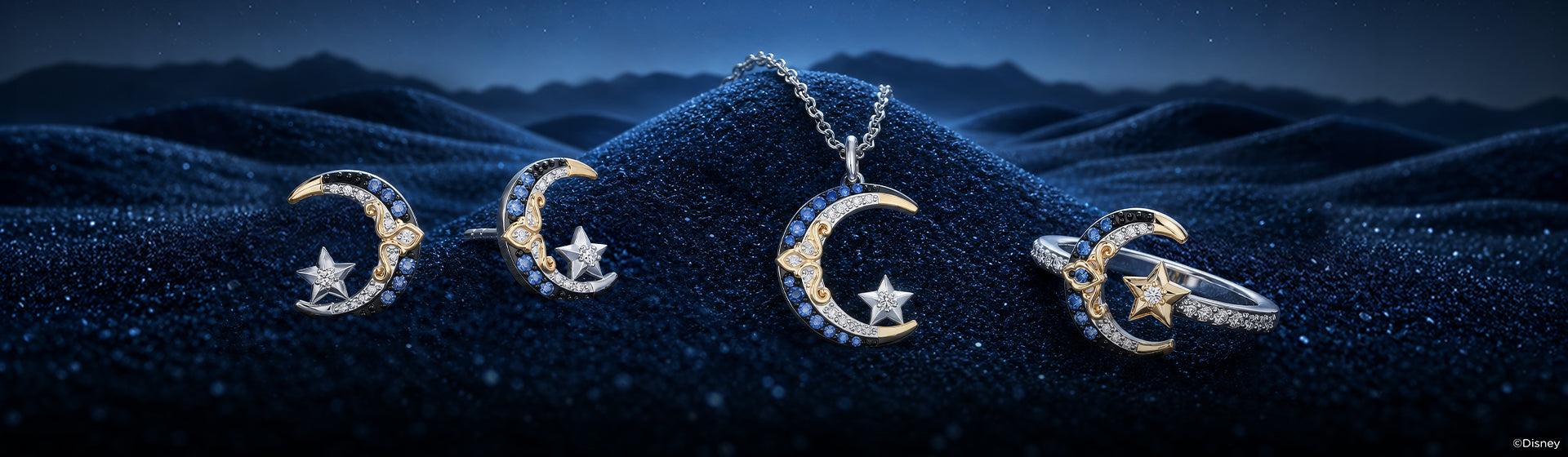 Disney's Jasmine Inspired Diamond And Gemstone Jewelry Desktop Banner