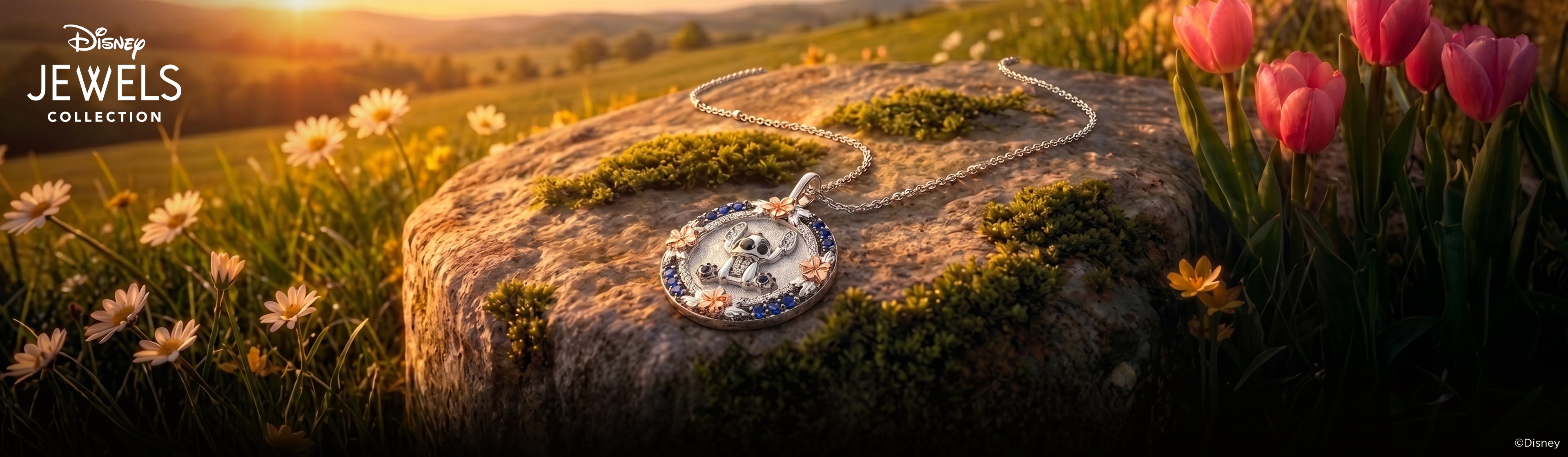 Disney Jewels Diamond Necklaces Desktop Banner