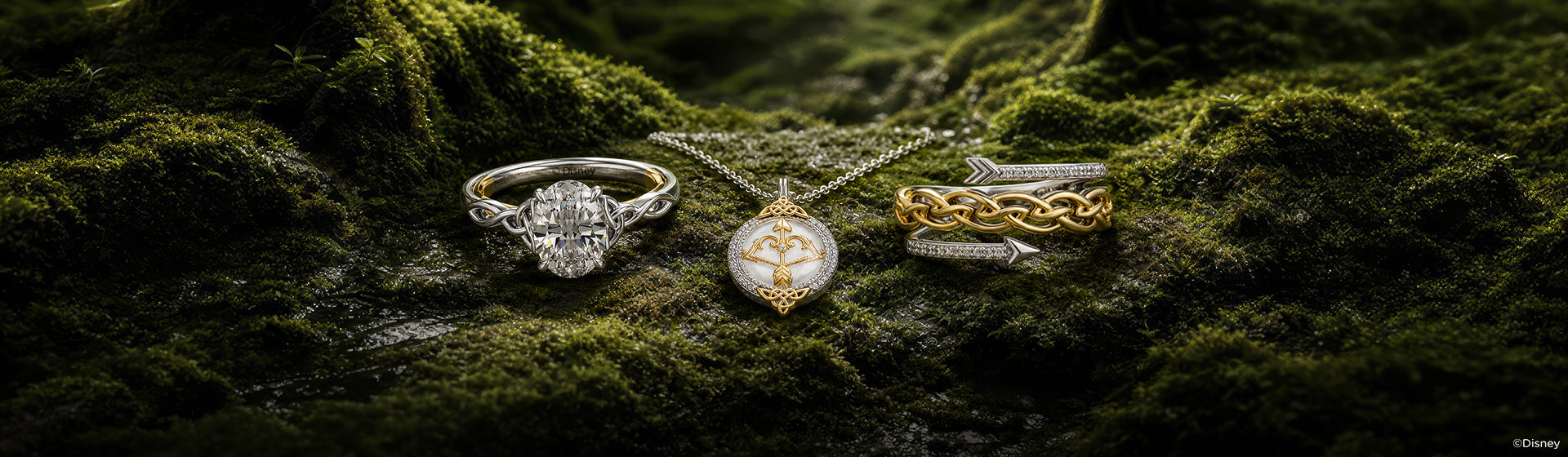 Disney's Merida Inspired Diamond And Gemstone Jewelry Desktop Banner