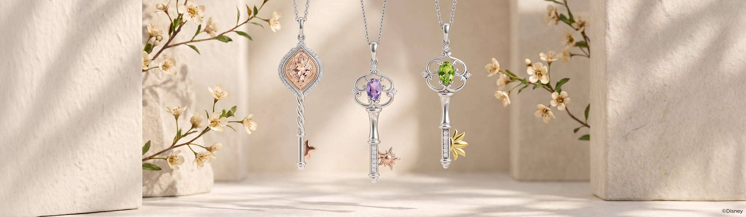 Diamond Key Necklaces for Women Desktop Banner