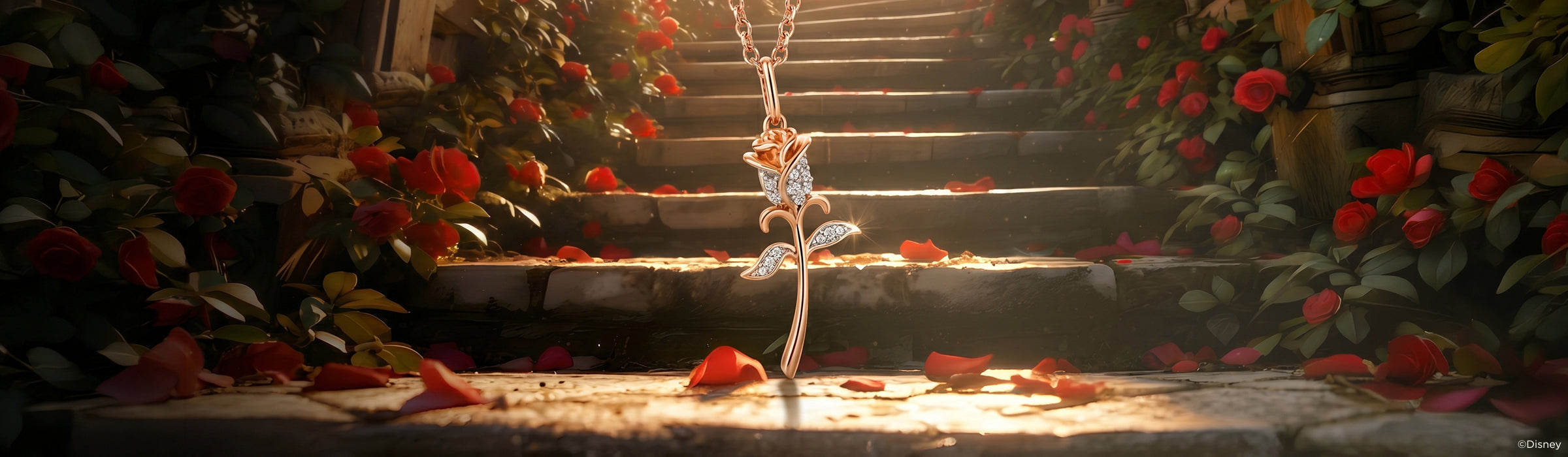 Diamond Rose Pendants & Necklaces Desktop Banner