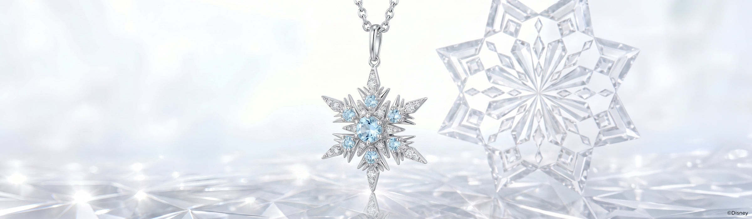 Diamond Snowflake Pendants & Necklaces Desktop Banner