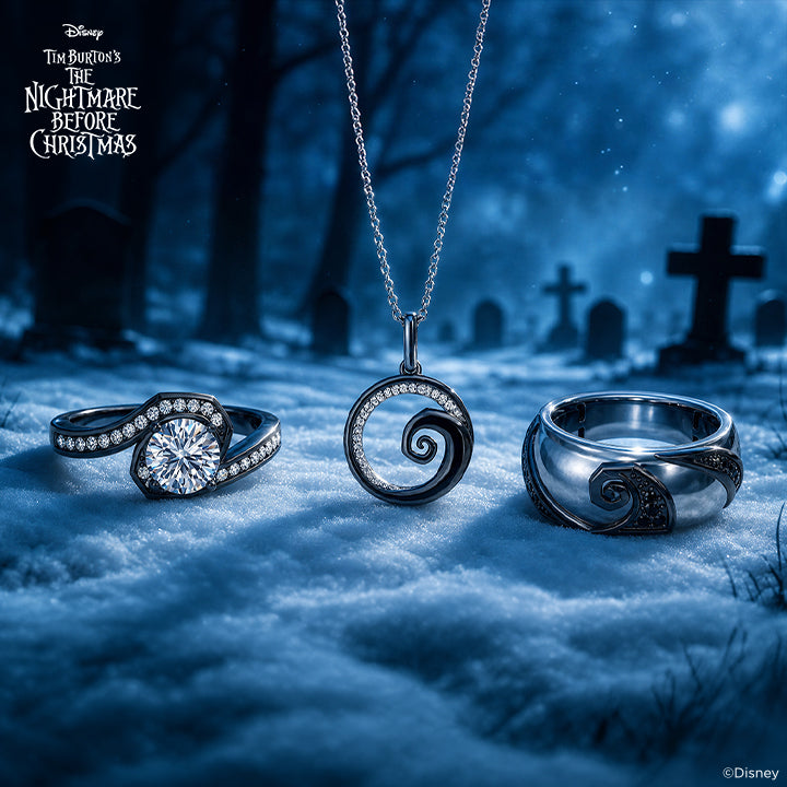 Disney's Tim Burton's The Nightmare Before Christmas Inspired Diamond Jewelry Mobile Banner