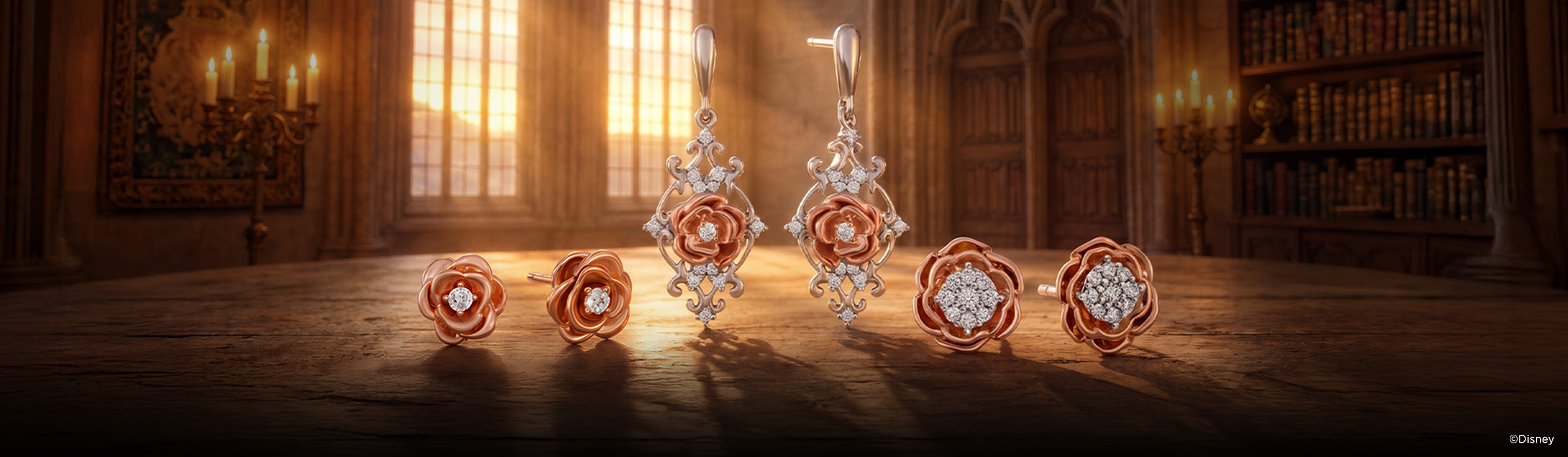 Diamond And Gemstone Earrings Desktop Banner