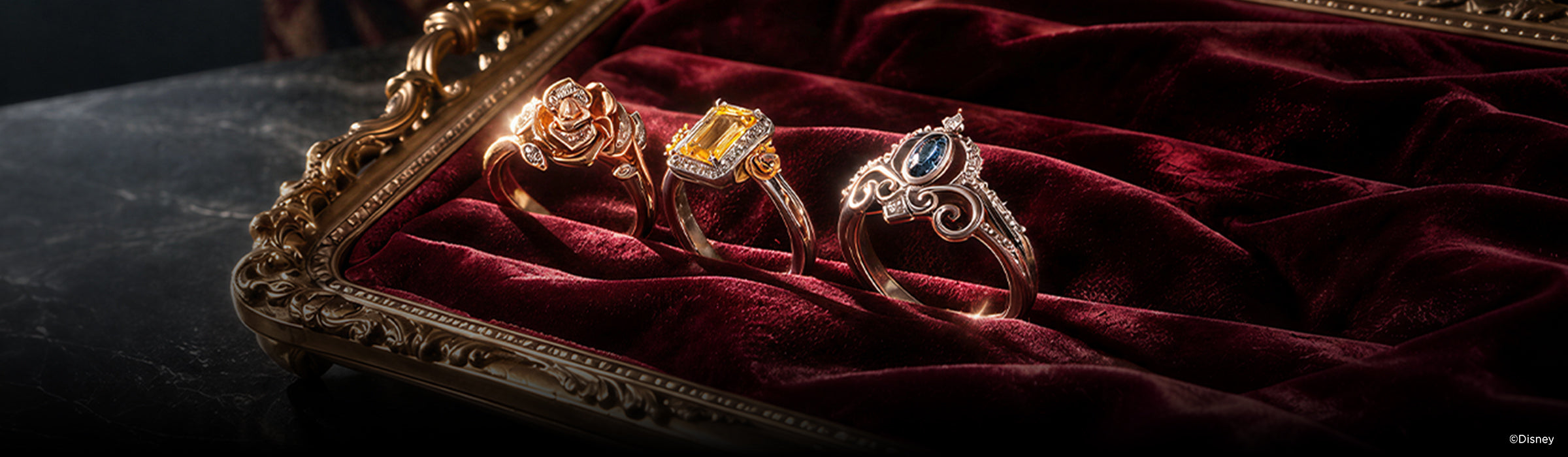 Diamond And Gemstone Rings Desktop Banner