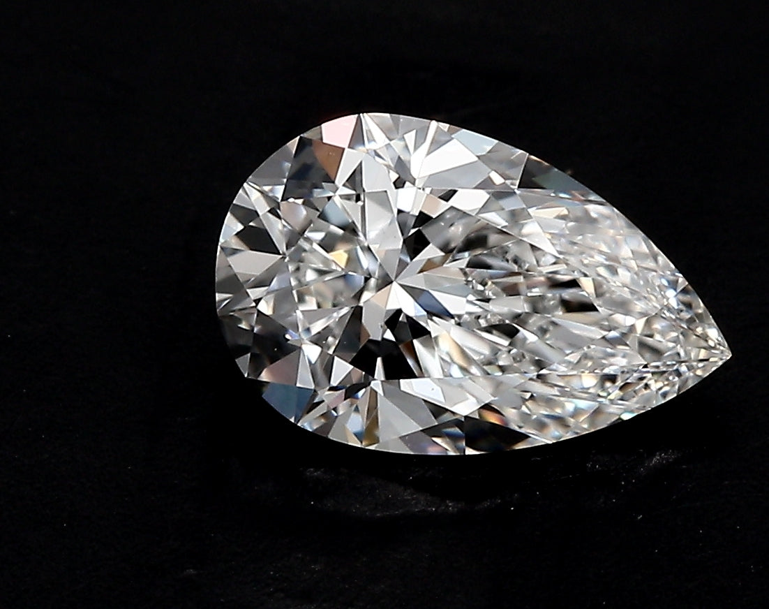 1.0 Carat Pear Lab Diamond