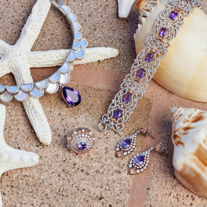 Enchanted Disney Fine Jewelry The Little Mermaid Black Rhodium over St