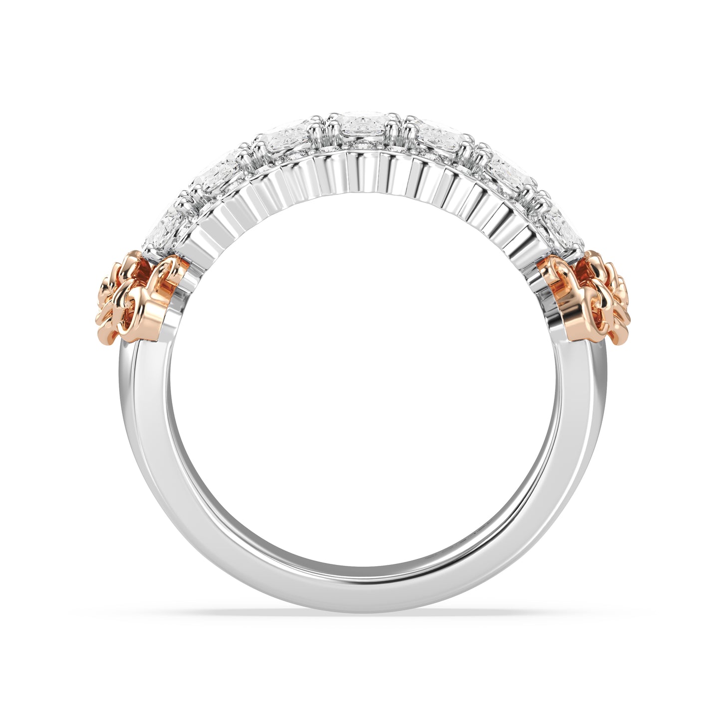Enchanted Star Lab Grown Diamonds Belle Rose Anniversary Band