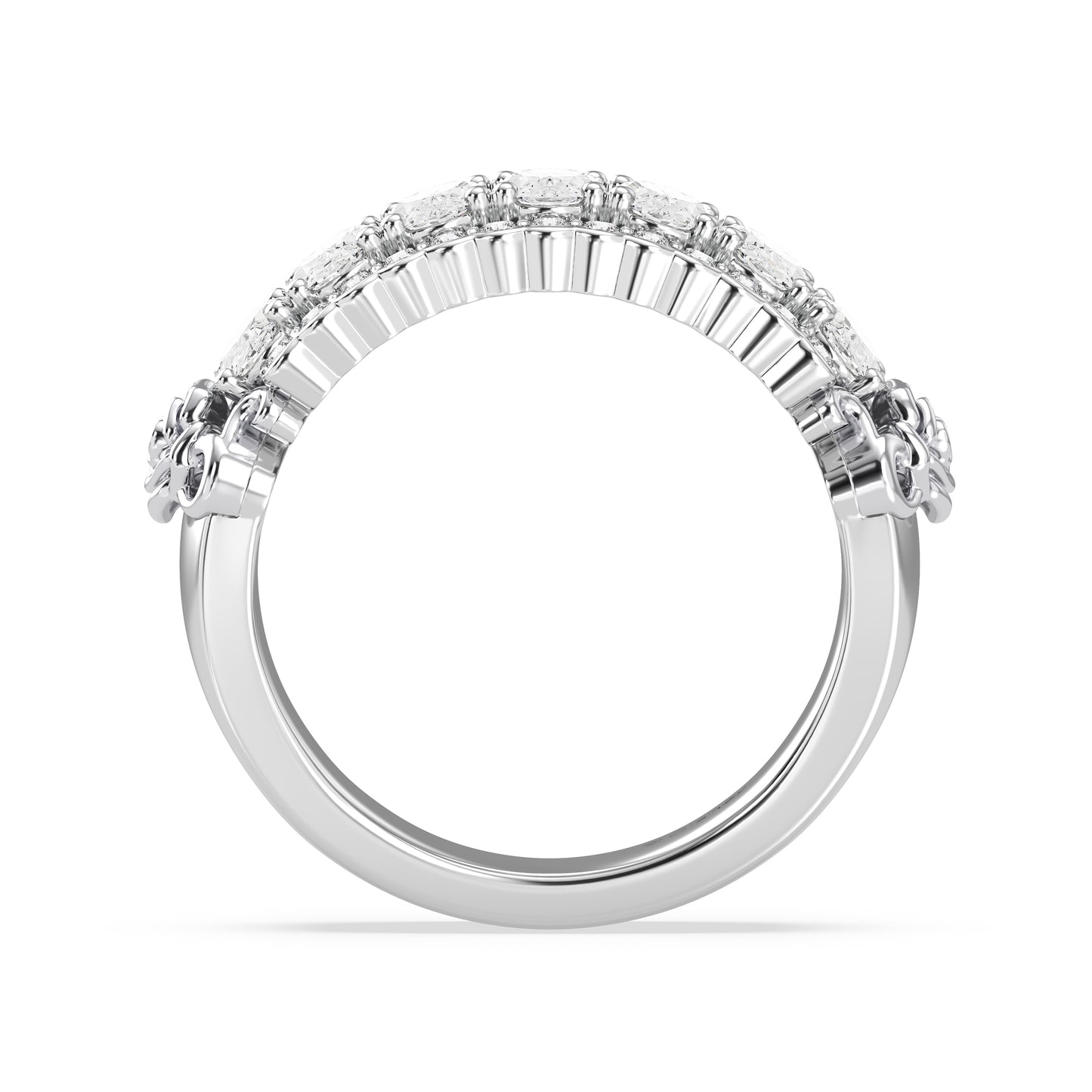 Enchanted Star Lab Grown Diamonds Belle Rose Anniversary Band