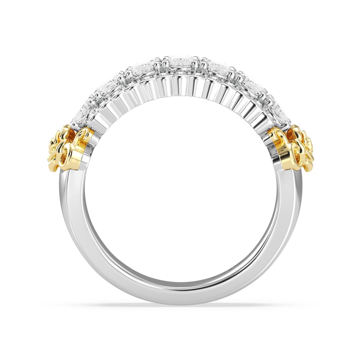 Enchanted Star Lab Grown Diamonds Belle Rose Anniversary Band