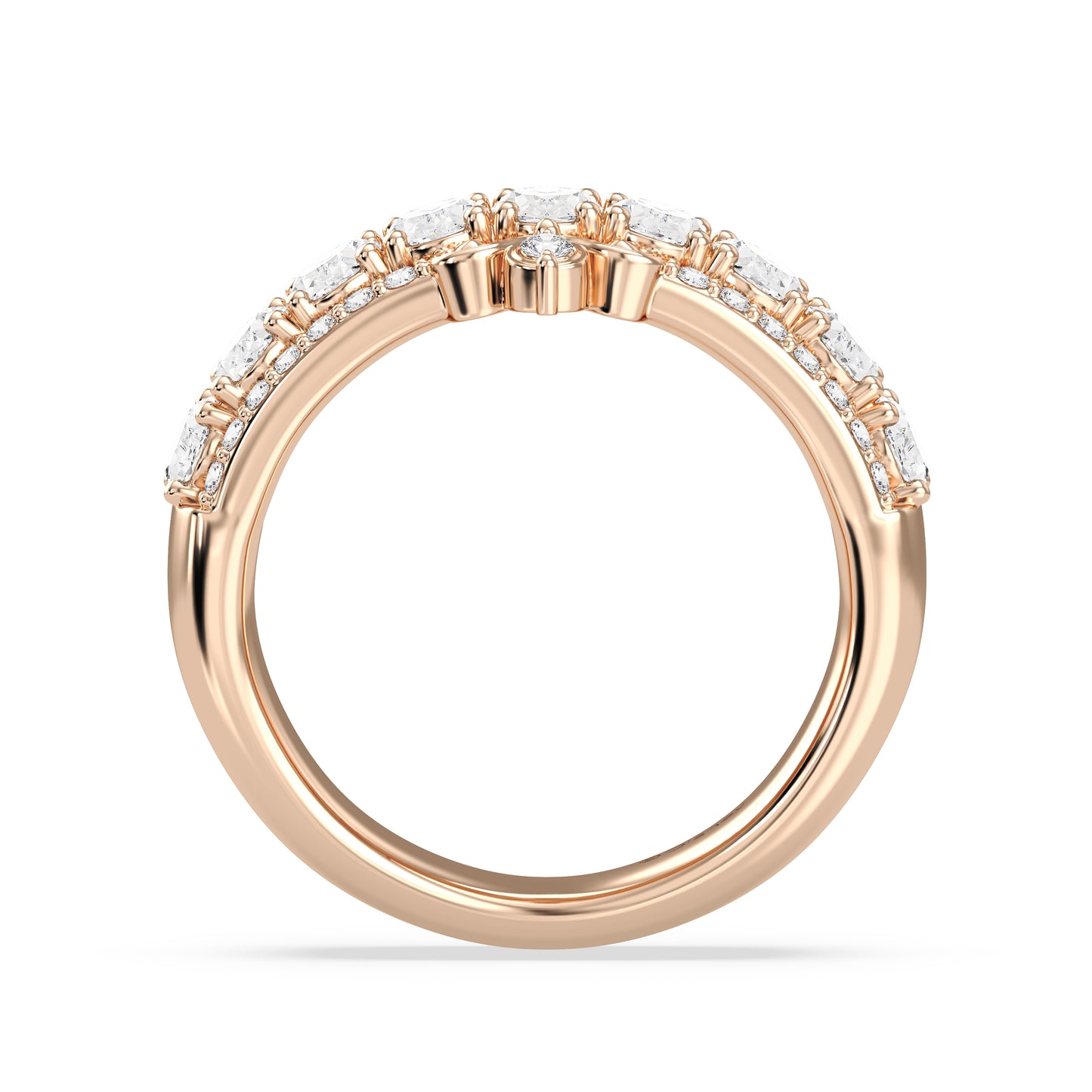 Enchanted Star Lab Grown Diamonds Cinderella Anniversary Band