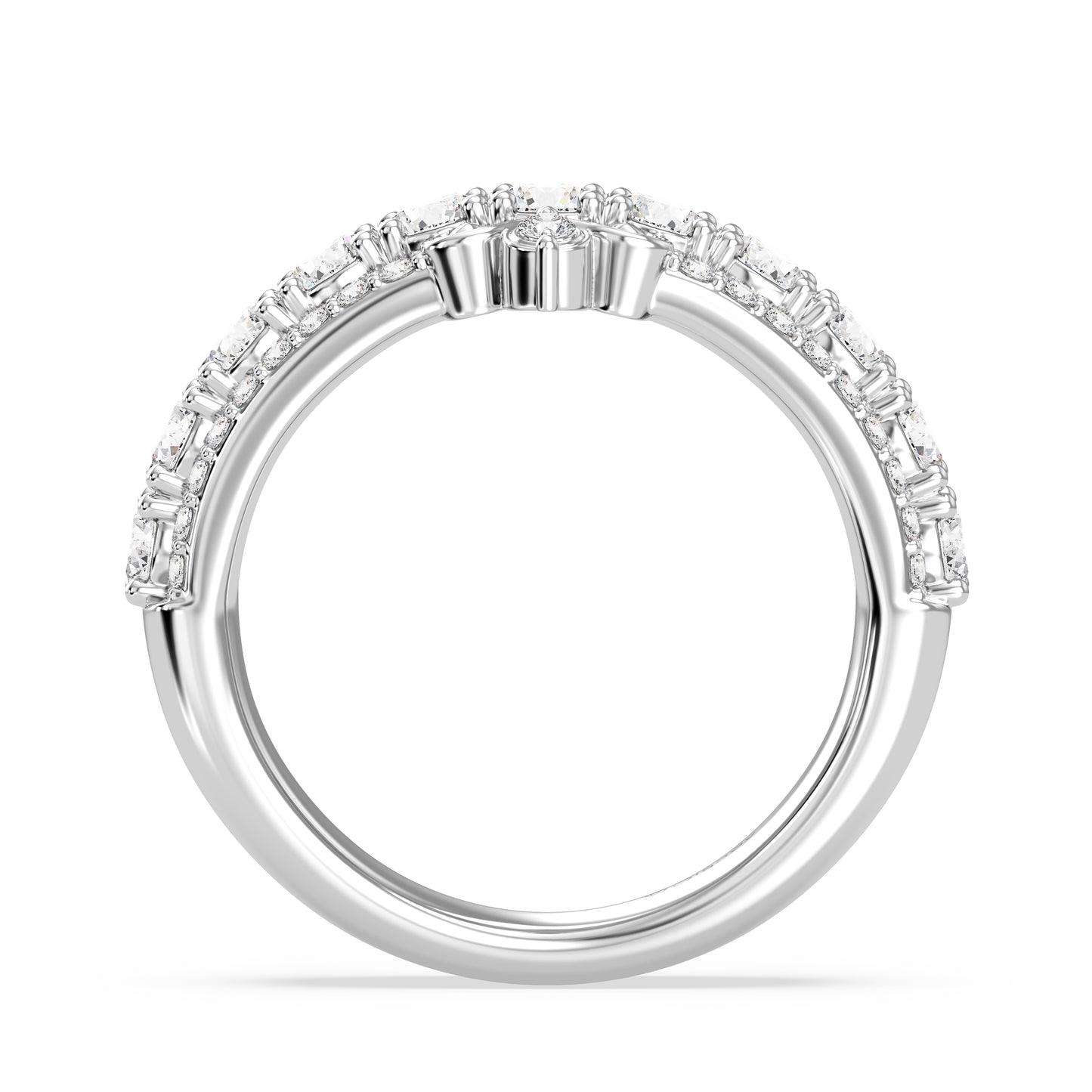 Enchanted Star Lab Grown Diamonds Cinderella Anniversary Band