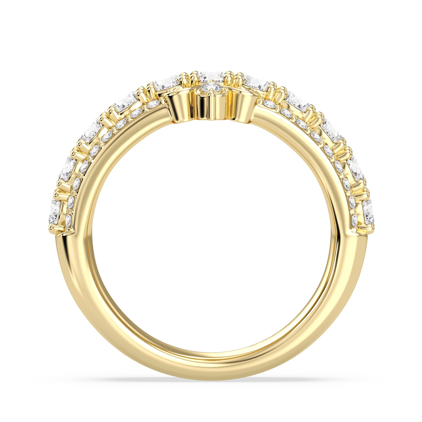 Enchanted Star Lab Grown Diamonds Cinderella Anniversary Band