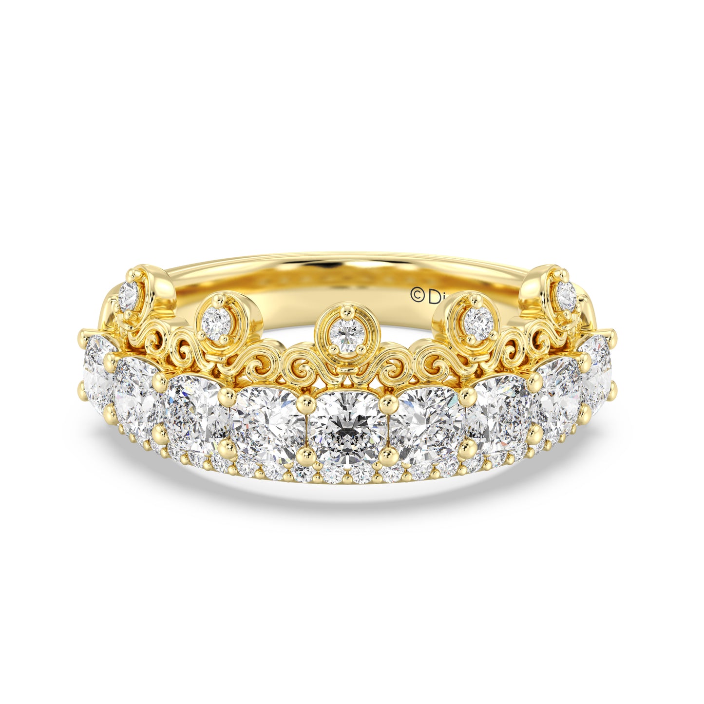 Enchanted Star Lab Grown Diamonds Cinderella Anniversary Band