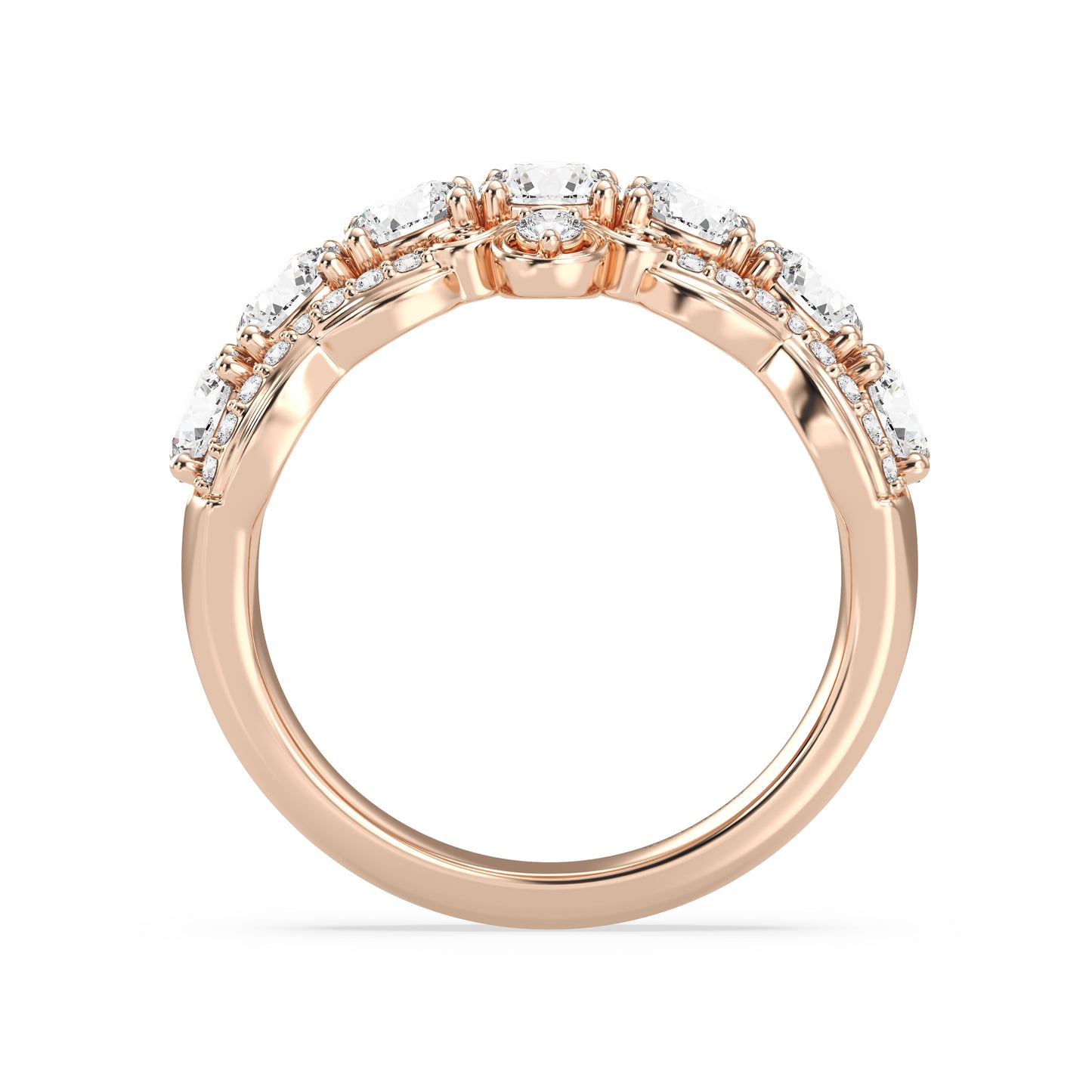 Enchanted Star Lab Grown Diamonds Cinderella Anniversary Band