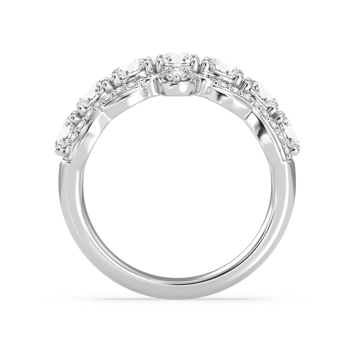 Enchanted Star Lab Grown Diamonds Cinderella Anniversary Band
