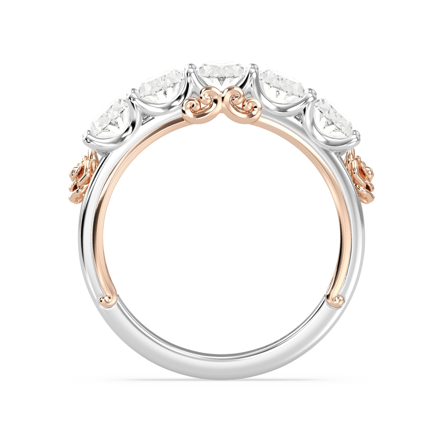 Enchanted Star Lab Grown Diamond Disney’s Belle Five Stone Anniversary Ring