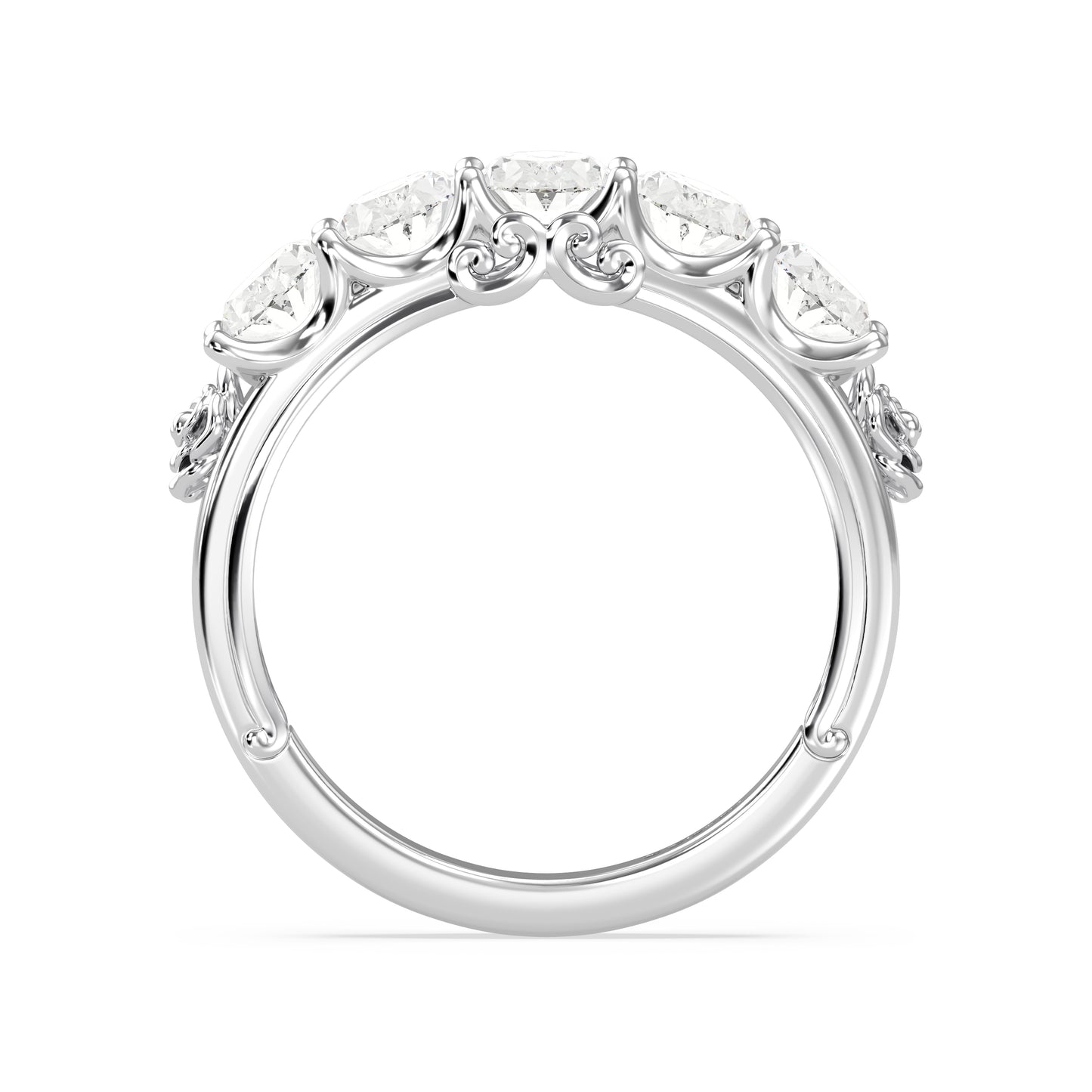 Enchanted Star Lab Grown Diamond Disney’s Belle Five Stone Anniversary Ring