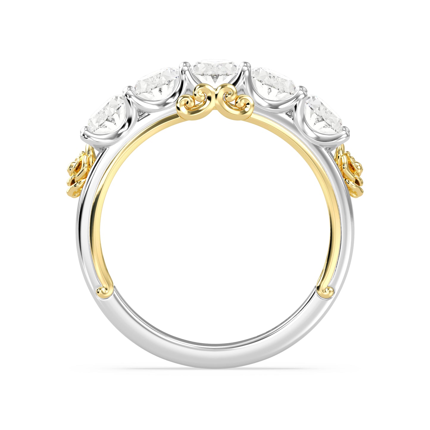 Enchanted Star Lab Grown Diamond Disney’s Belle Five Stone Anniversary Ring