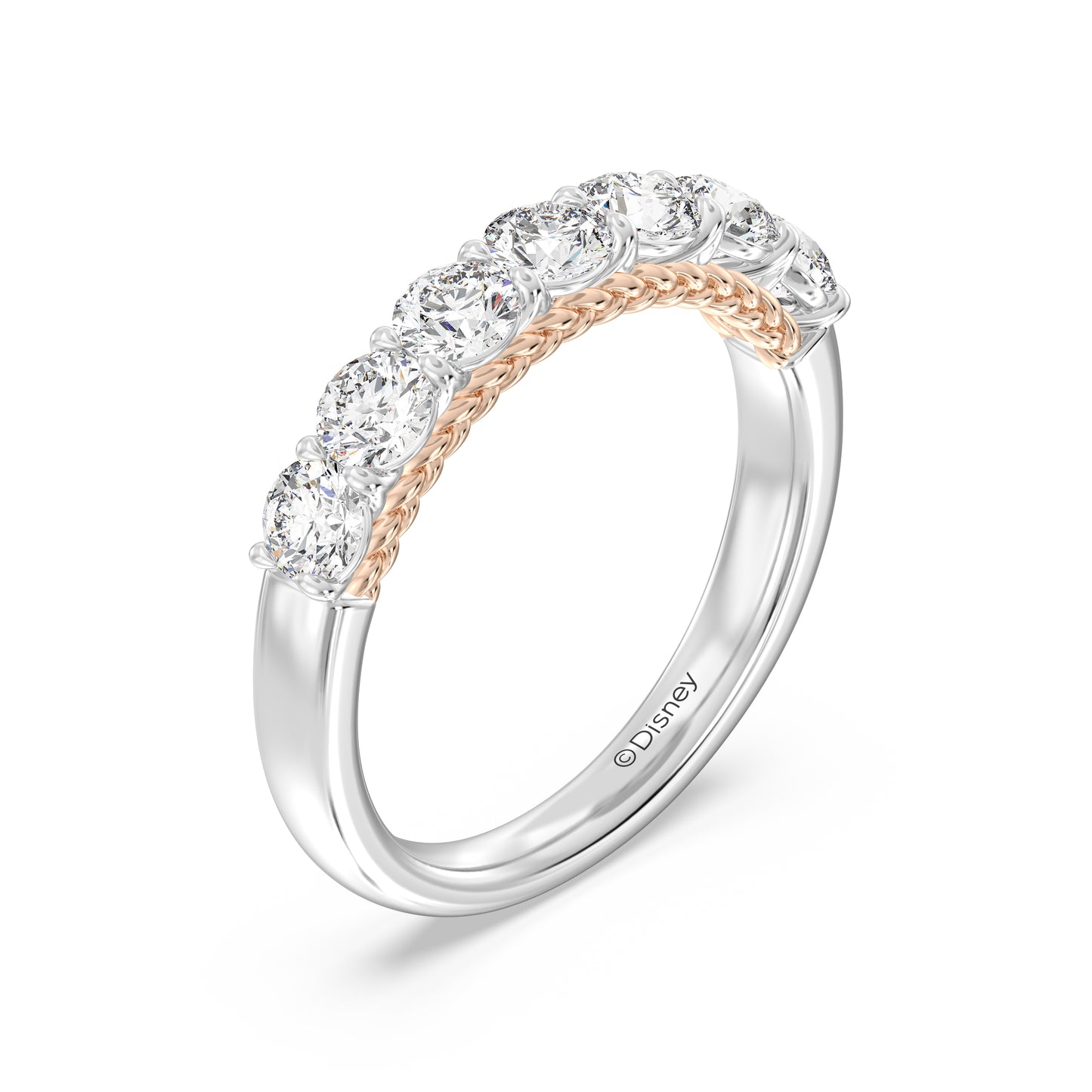 Enchanted Star Lab Grown Diamond Disney’s Rapunzel Seven Stone Anniversary Ring