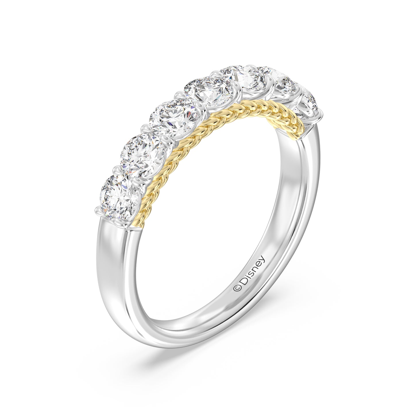 Enchanted Star Lab Grown Diamond Disney’s Rapunzel Seven Stone Anniversary Ring