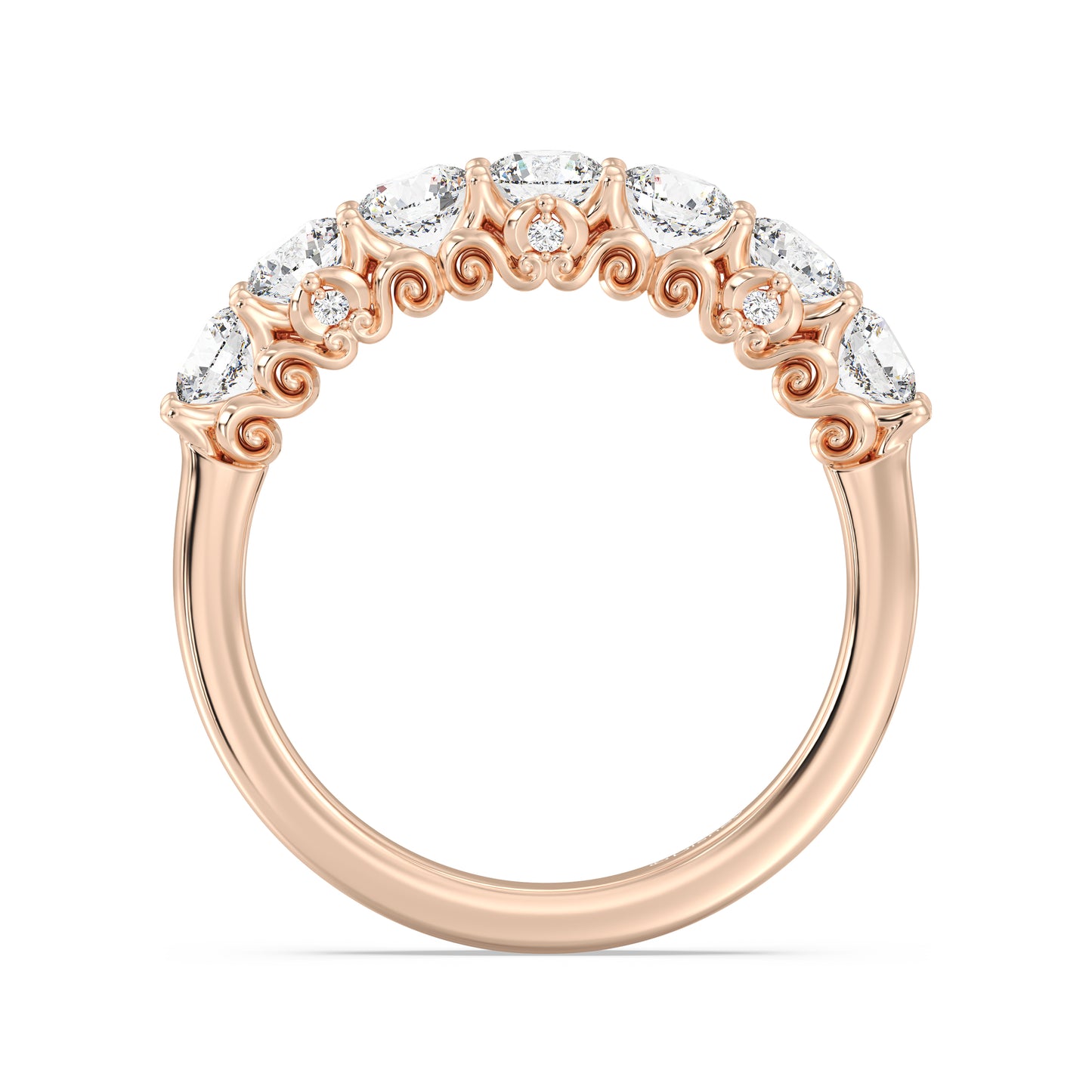 Enchanted Star Lab Grown Diamond Disney’s Cinderella Carriage Filigree Anniversary Ring