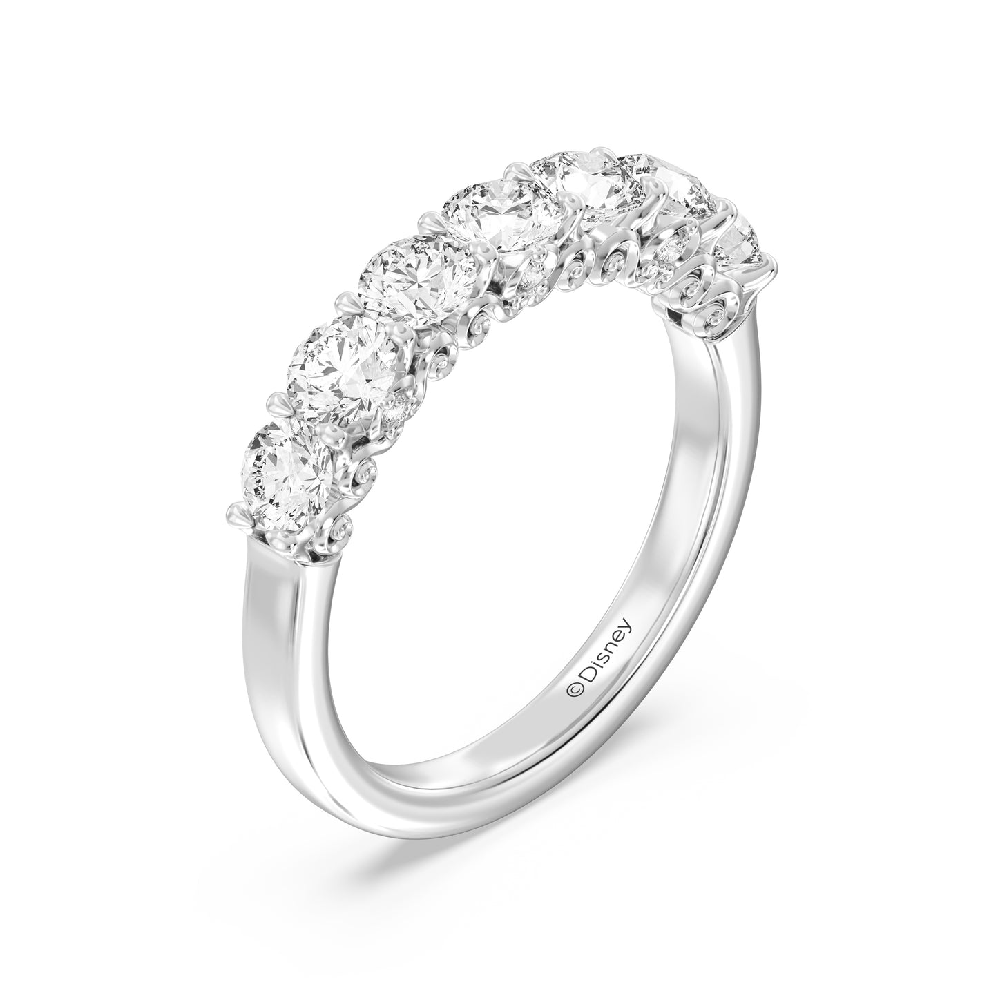 Enchanted Star Lab Grown Diamond Disney’s Cinderella Carriage Filigree Anniversary Ring
