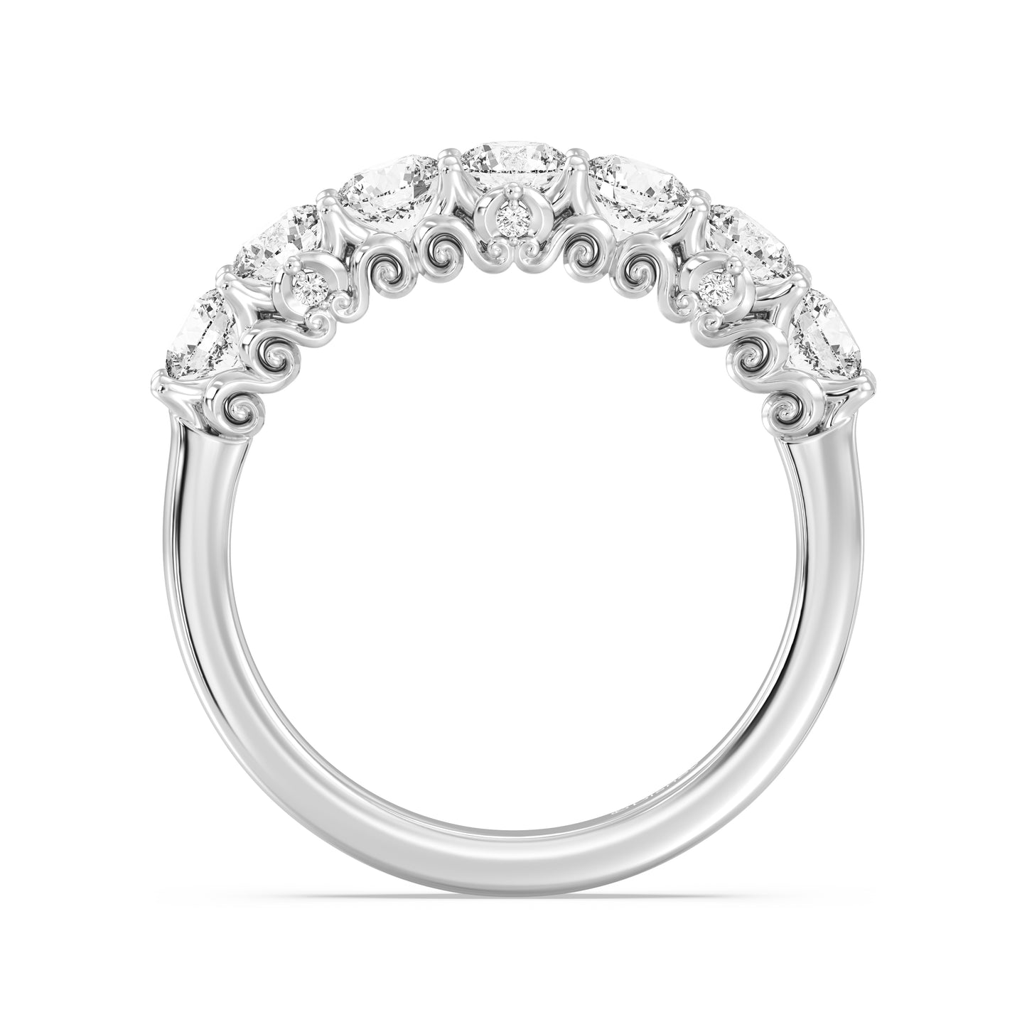 Enchanted Star Lab Grown Diamond Disney’s Cinderella Carriage Filigree Anniversary Ring