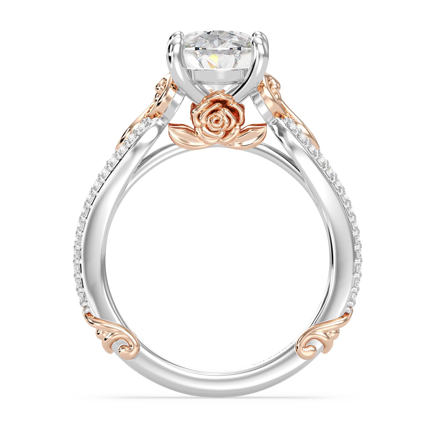 Enchanted Star Lab Grown Diamond 14K Gold Belle Vintage Engagement Ring