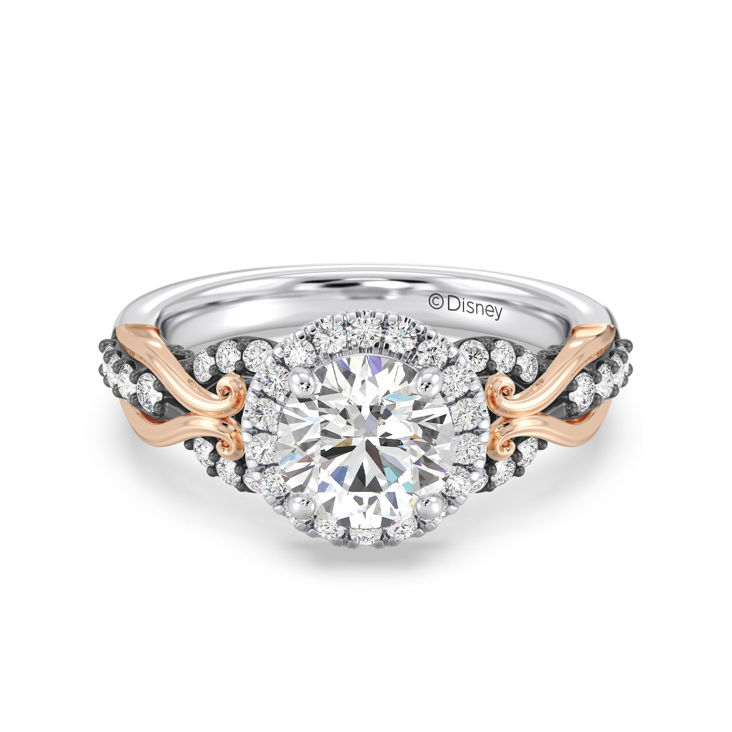 Enchanted Star Lab Grown Diamond 14K Gold Ursula Halo Engagement Ring