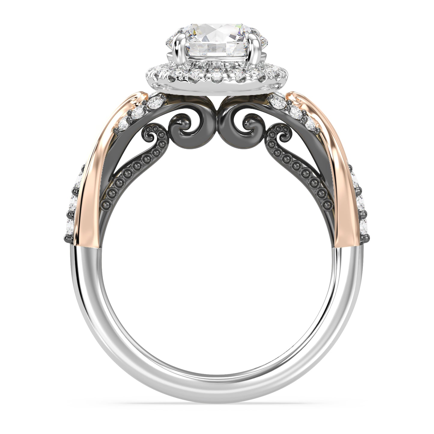 Enchanted Star Lab Grown Diamond 14K Gold Ursula Halo Engagement Ring