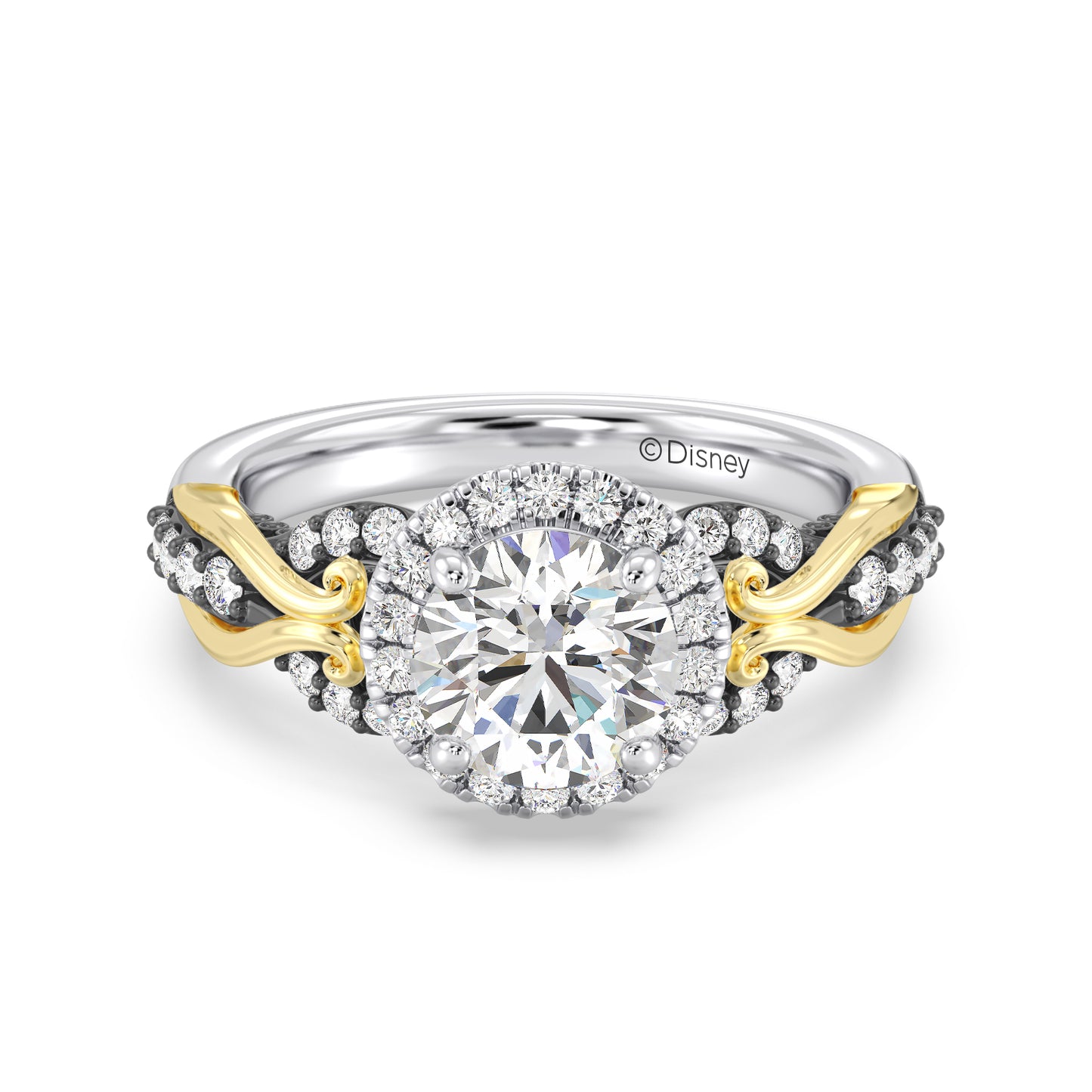Enchanted Star Lab Grown Diamond 14K Gold Ursula Halo Engagement Ring