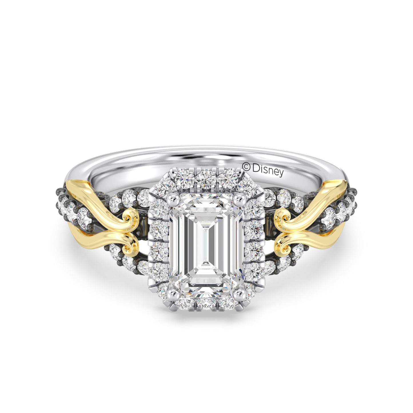 Enchanted Star Lab Grown Diamond 14K Gold Ursula Halo Engagement Ring