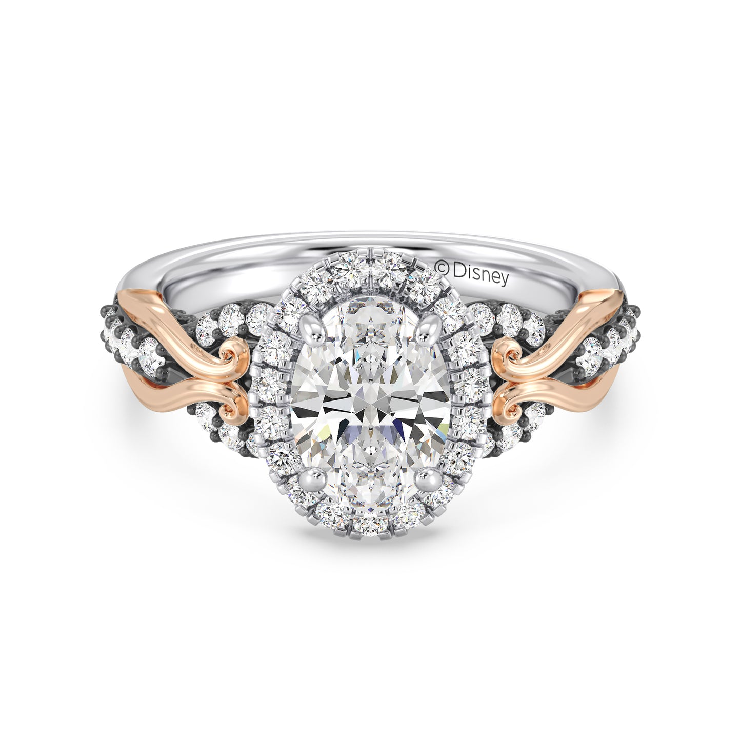 Enchanted Star Lab Grown Diamond 14K Gold Ursula Halo Engagement Ring