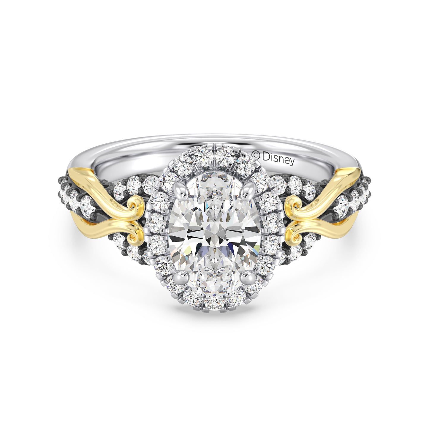Enchanted Star Lab Grown Diamond 14K Gold Ursula Halo Engagement Ring