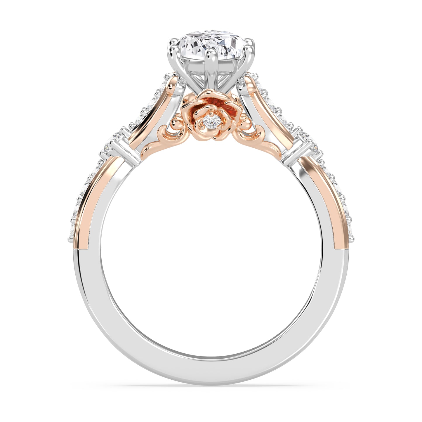Enchanted Star Lab Grown Diamond 14K Gold Belle Ballroom Engagement Ring