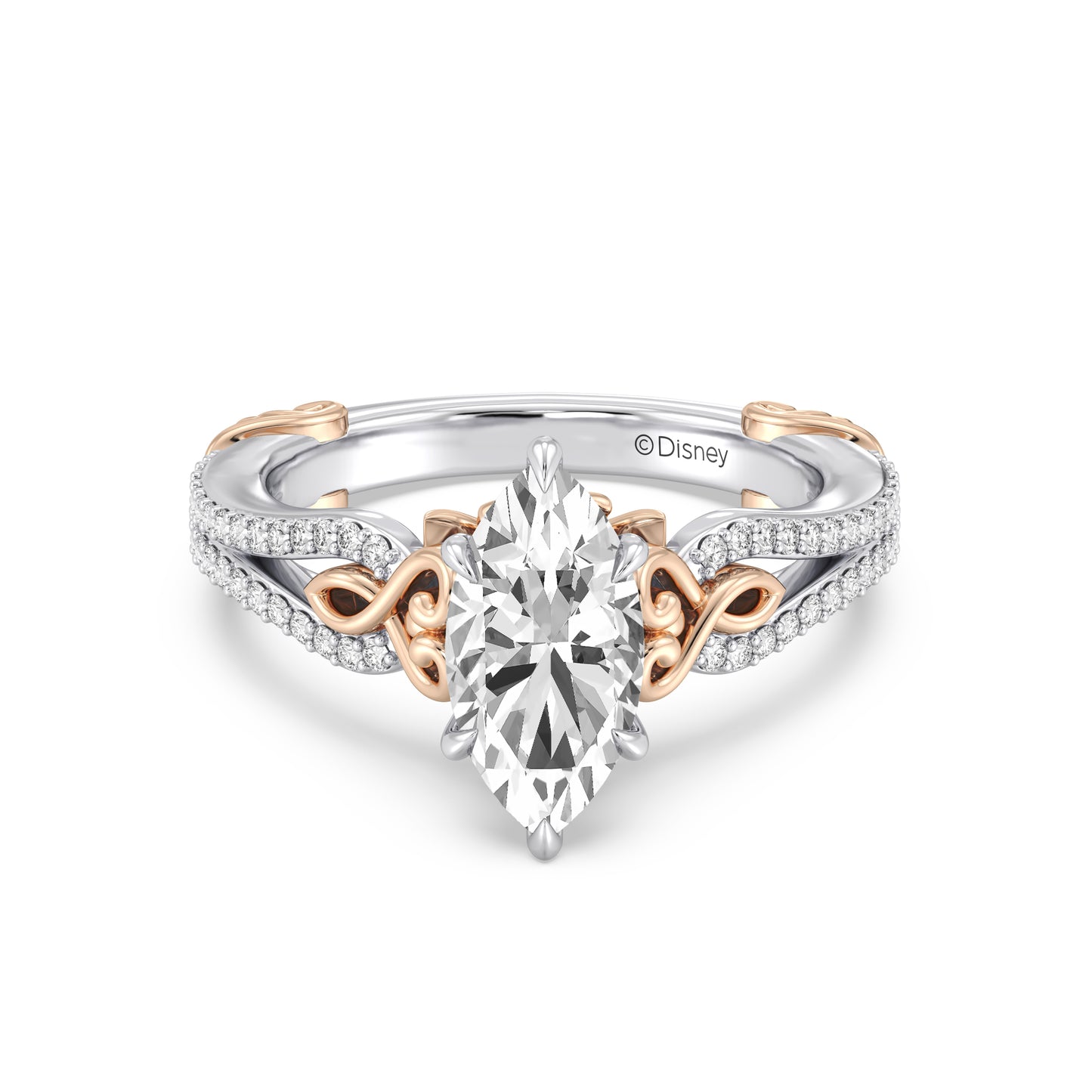 Enchanted Star Lab Grown Diamond 14K Gold Belle Vintage Engagement Ring