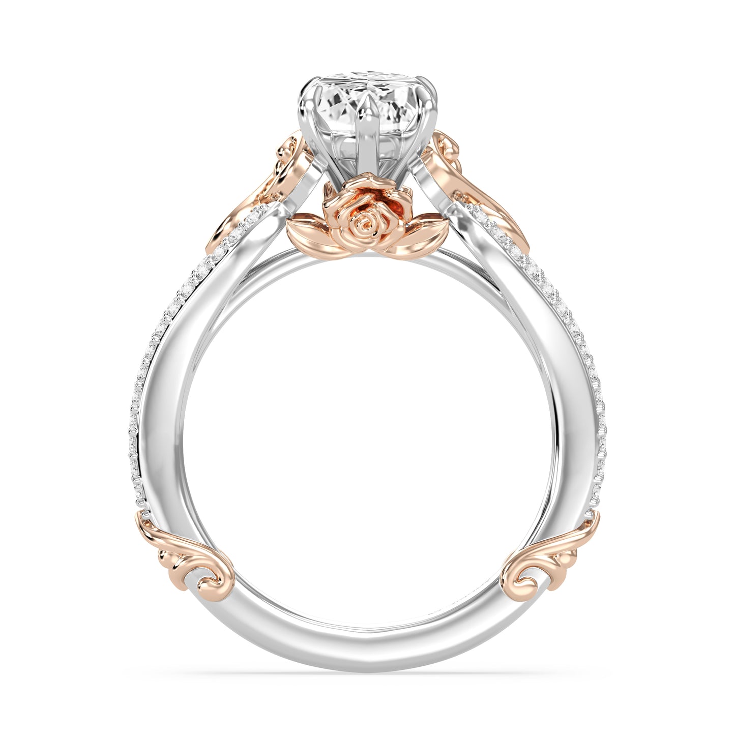 Enchanted Star Lab Grown Diamond 14K Gold Belle Vintage Engagement Ring