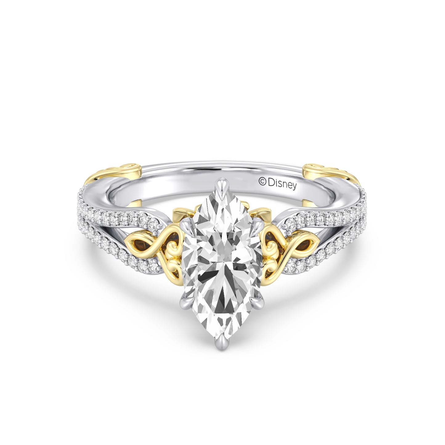 Enchanted Star Lab Grown Diamond 14K Gold Belle Vintage Engagement Ring
