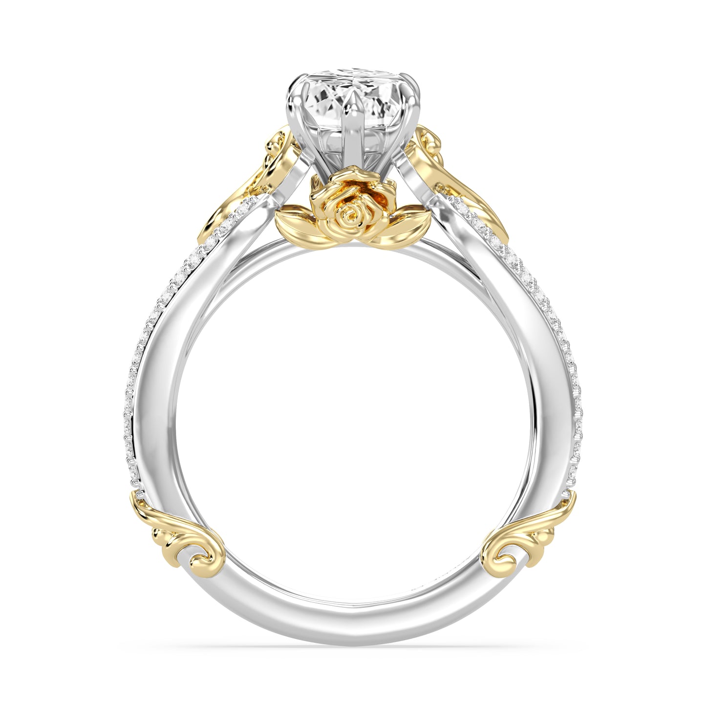 Enchanted Star Lab Grown Diamond 14K Gold Belle Vintage Engagement Ring