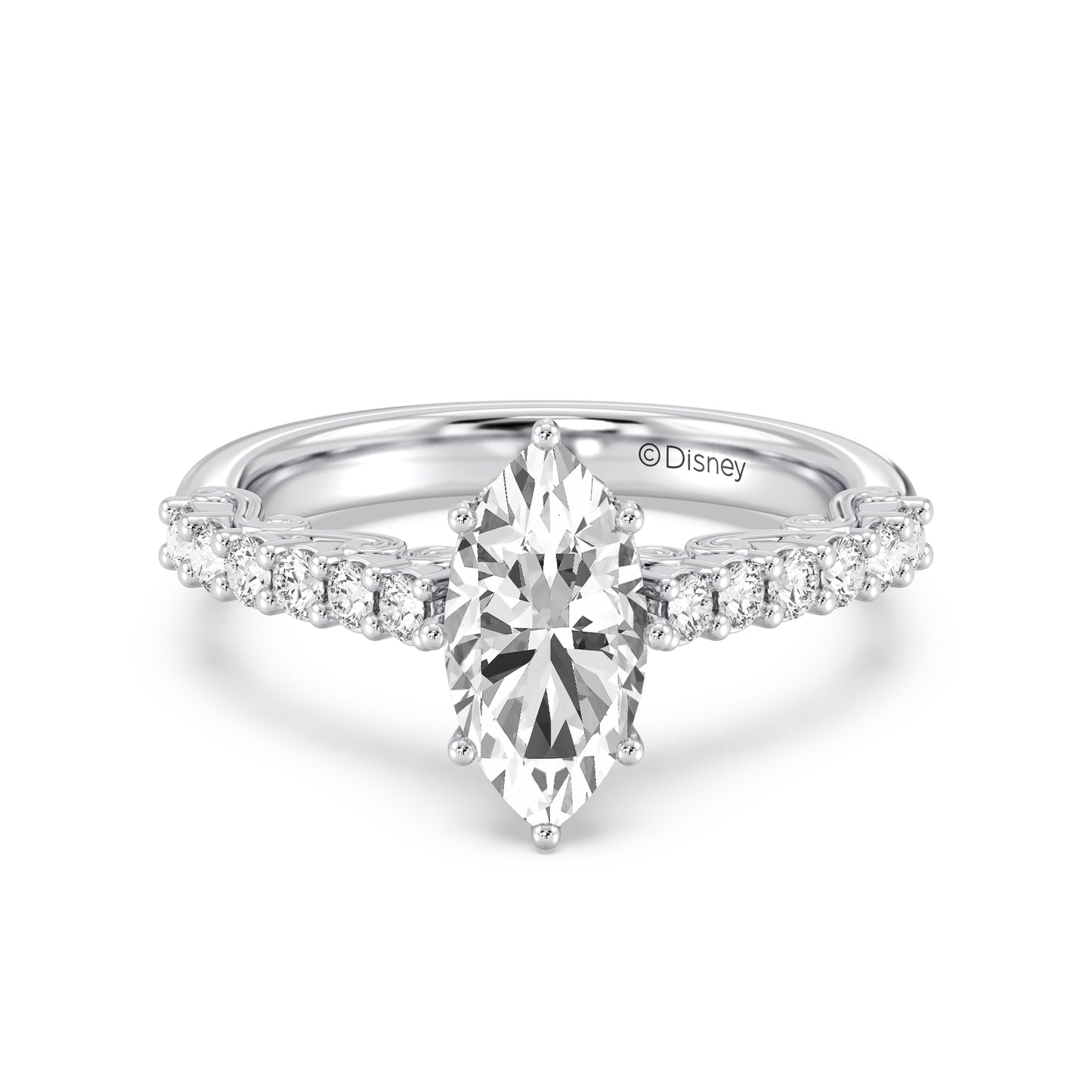 Enchanted Star Lab Grown Diamond 14K Gold Cinderella Filigree Engagement Ring