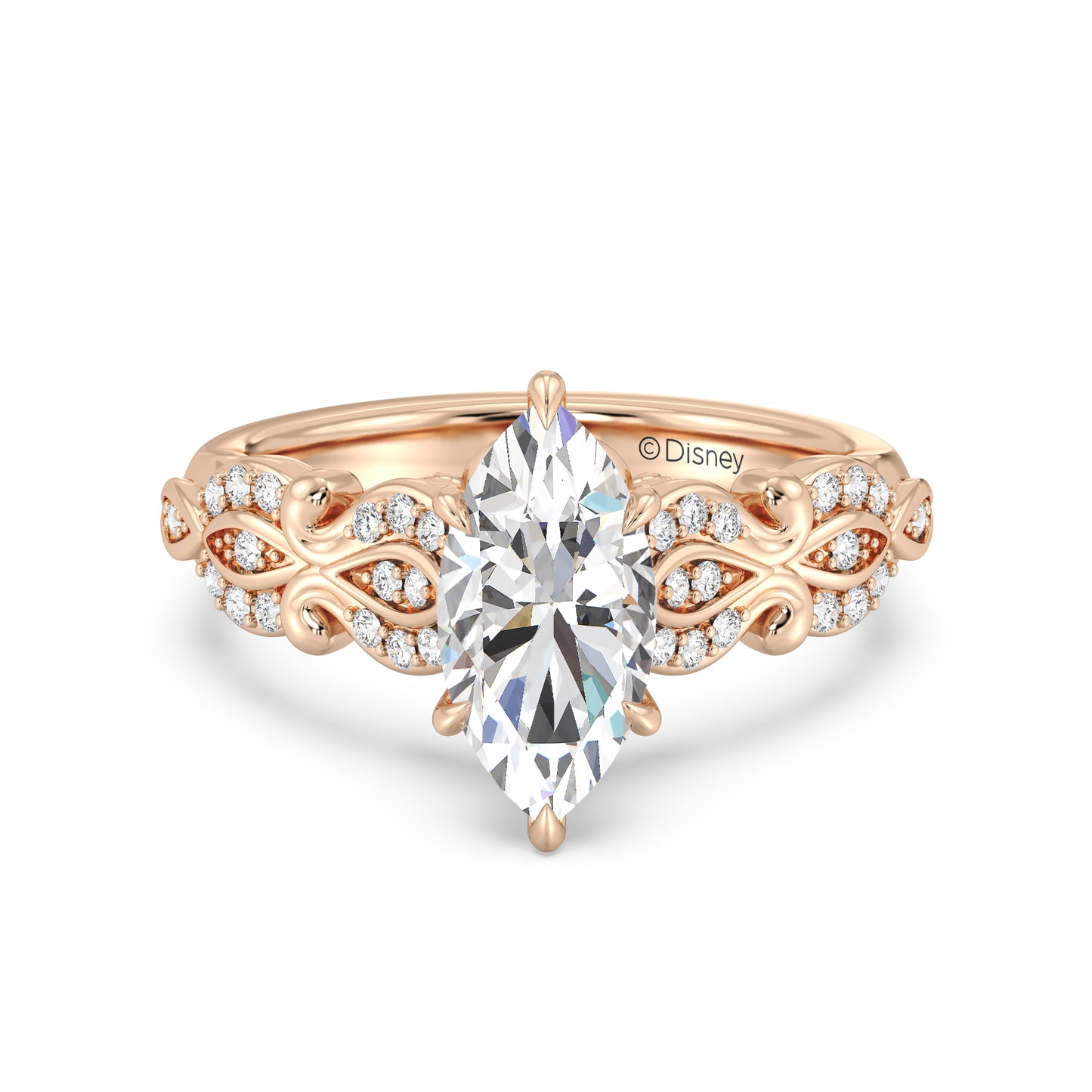 Enchanted Star Lab Grown Diamond Cinderella Carriage Engagement Ring