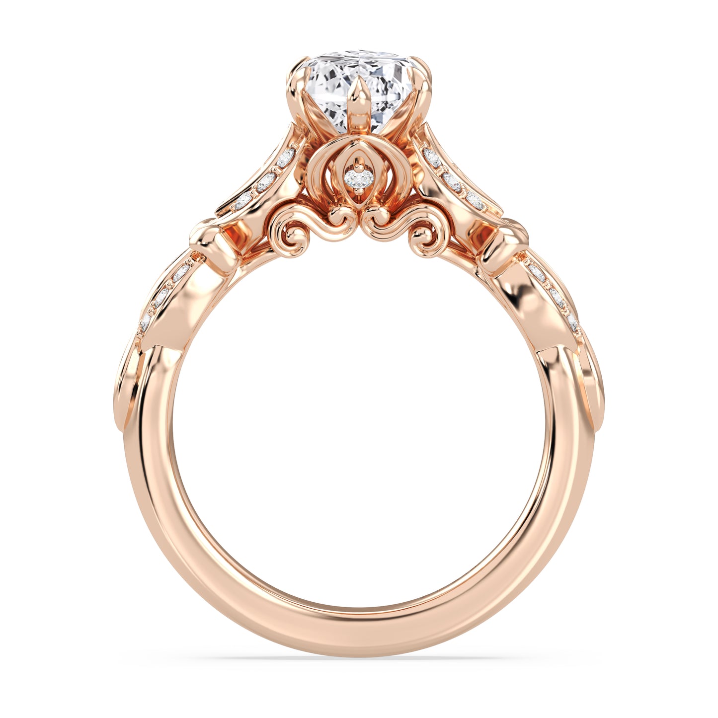 Enchanted Star Lab Grown Diamond Cinderella Carriage Engagement Ring